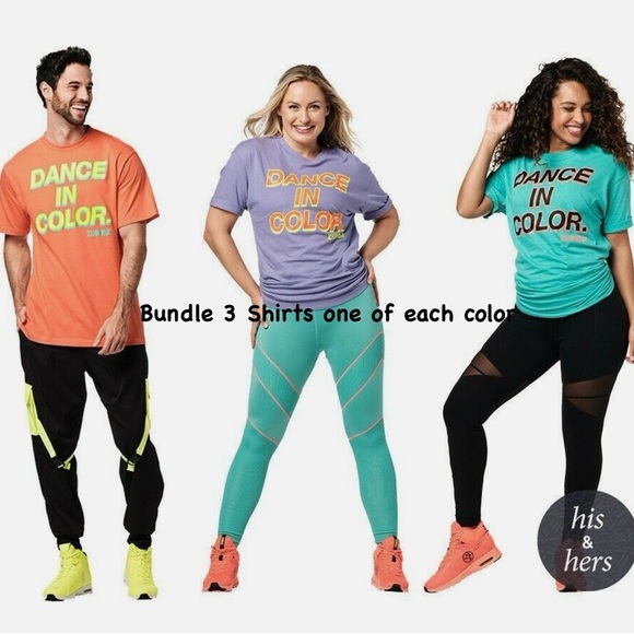 Zumba Fitness “Dance In Color” Graphic T-Shirt- - Picture 16 of 16
